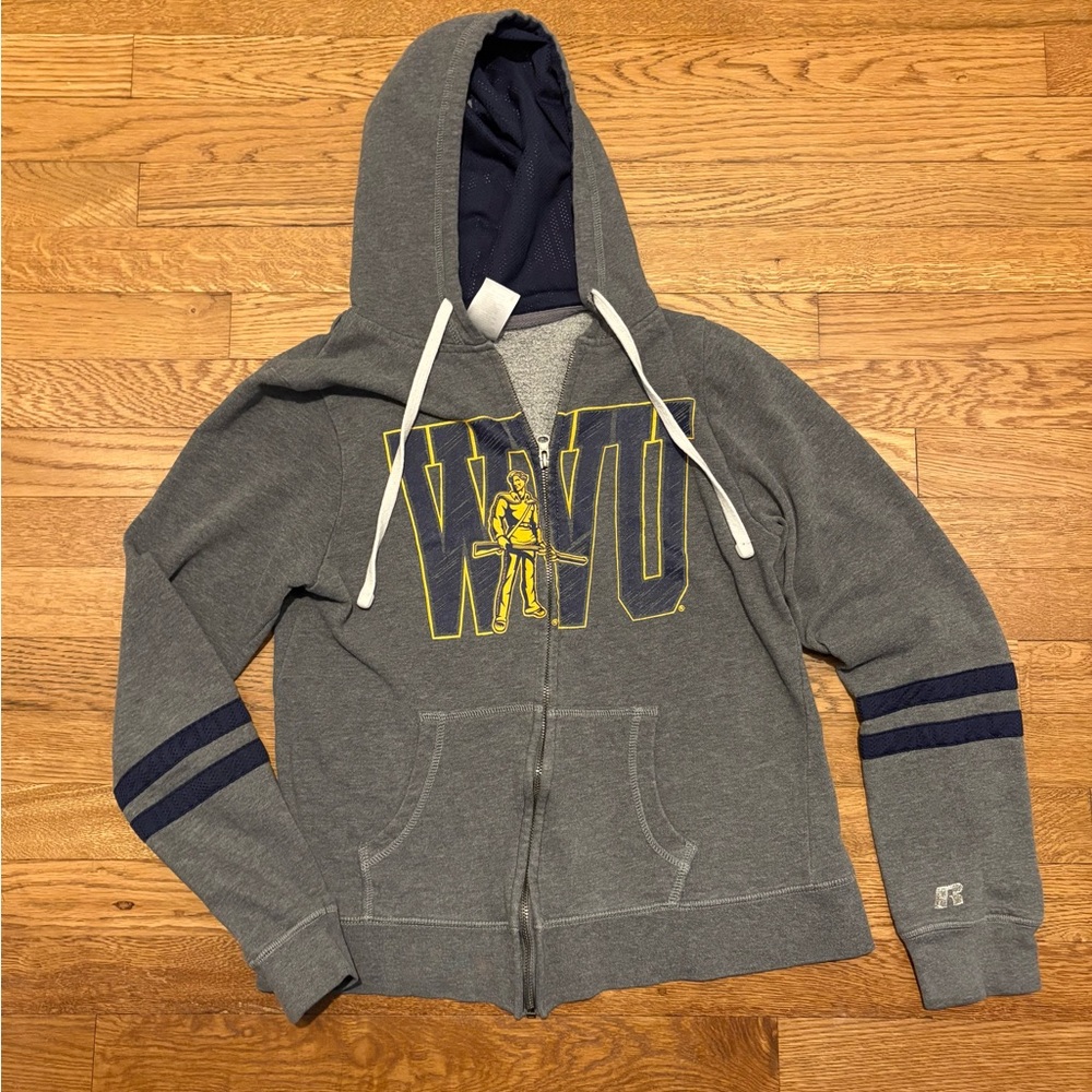 Russell Athletic WVU Gray Hoodie